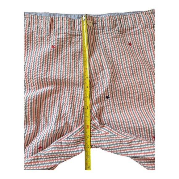 Tommy Hilfiger Stars & Stripes 9" Shorts Cotton Seersucker, Size 40 Mens - Picture 10 of 11